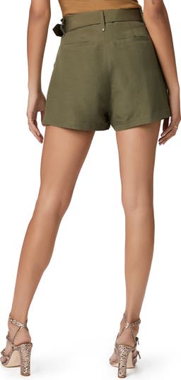 Neva Belted Linen Blend Shorts