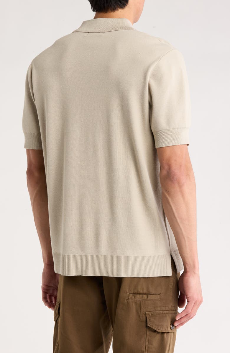 JASON WU Milano Button-Down Polo, Alternate, color, Cement