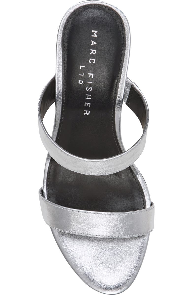 Marc Fisher LTD Jessey Slide Sandal, Alternate, color, Silver