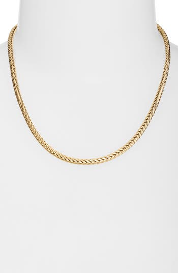 Waterproof Wheat Chain Necklace