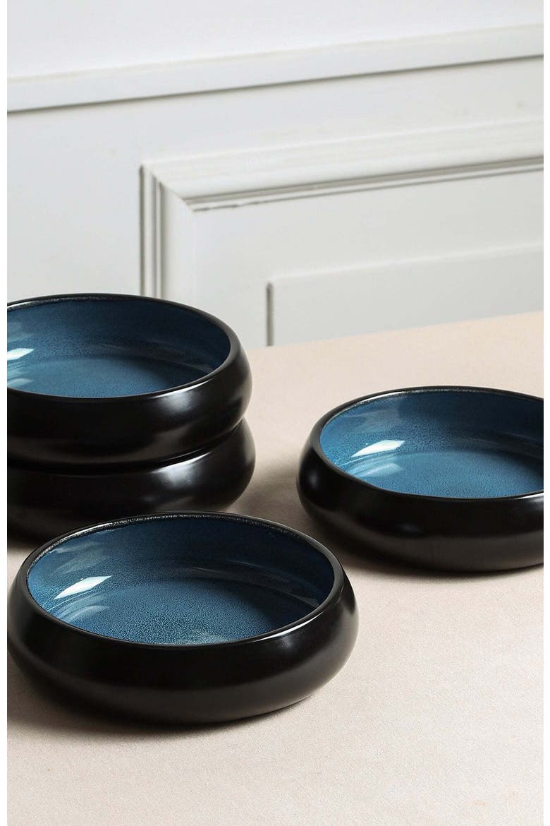 Lagoon Stoneware 24-Piece Dinnerware Set, Alternate, color, Blue