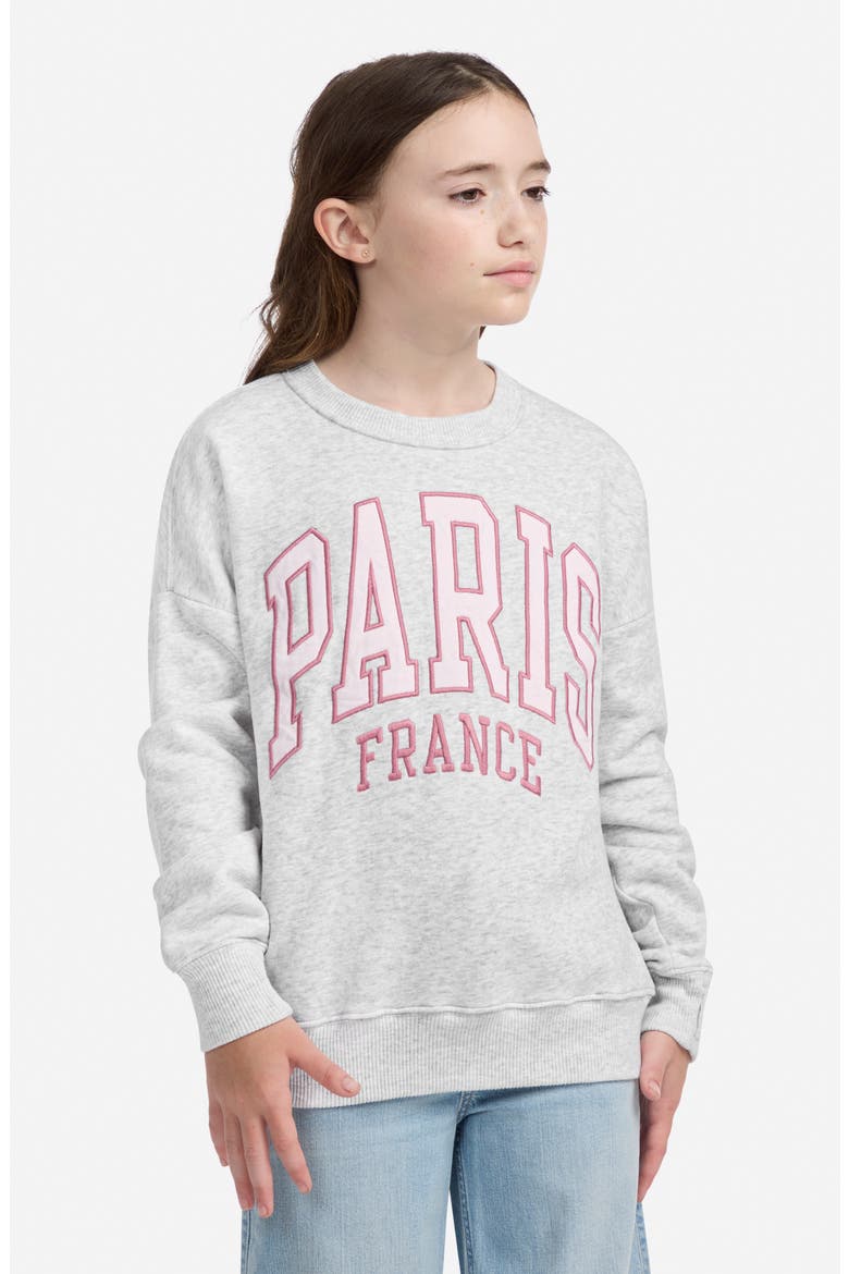 Kids' I Heart Paris Fleece Graphic Sweatshirt, Alternate, color, GH3ANF LIG