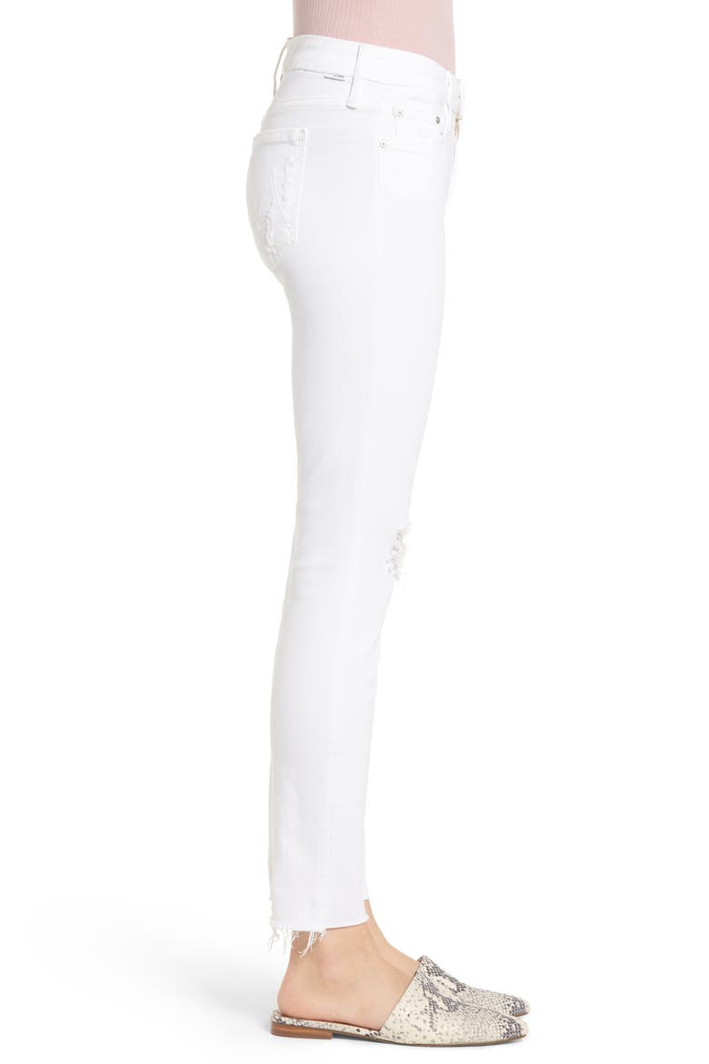 'Looker' Frayed Ankle Crop Jeans, Alternate, color, LITTLE MISS INNOCENT