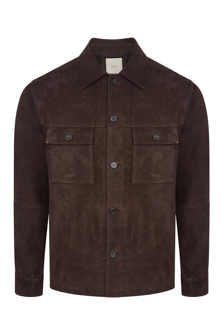 Suede Traveler Jacket, Alternate, color, Chocolate
