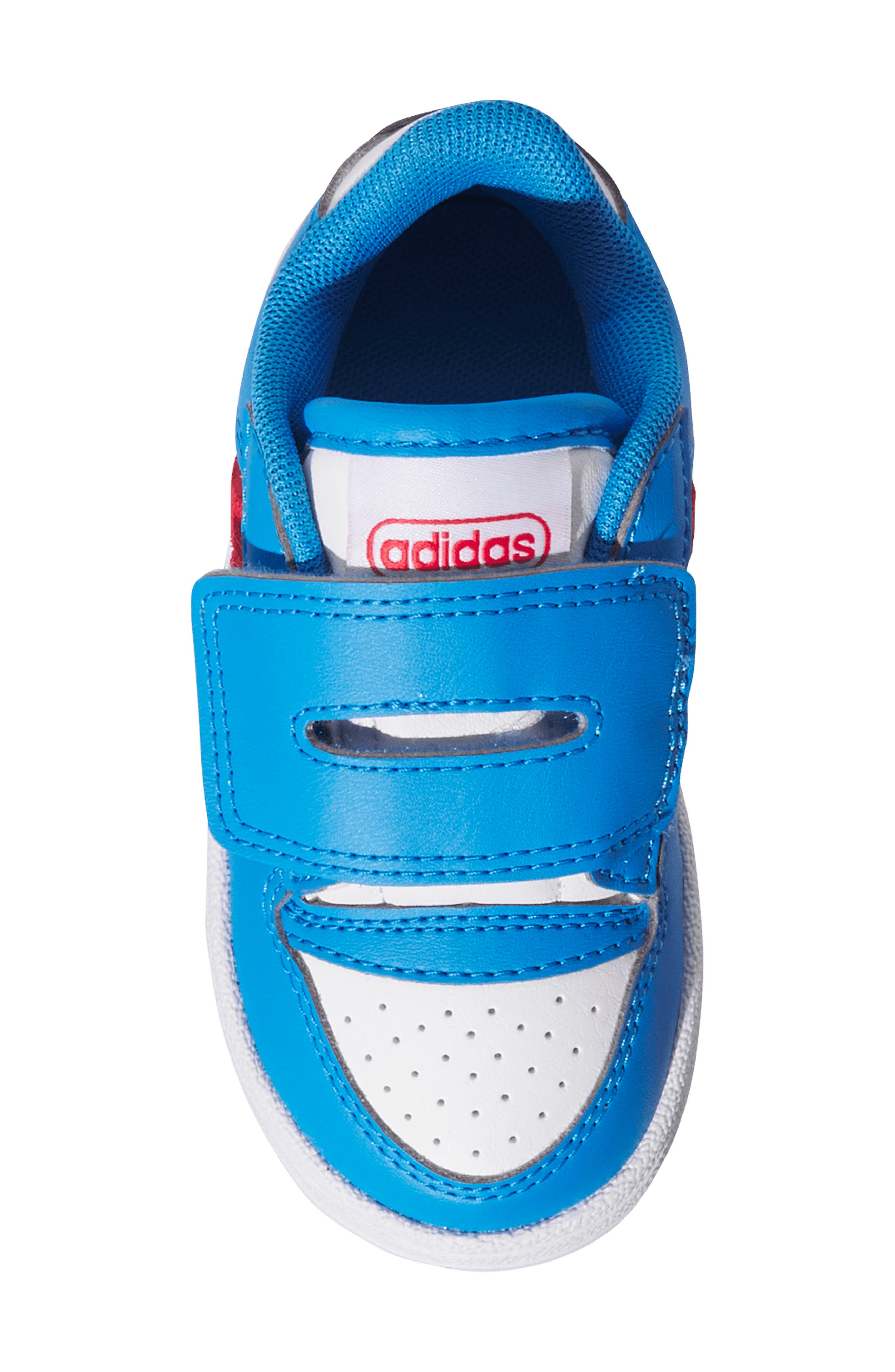 adidas Kids' Turnaround EL CF Sneaker, Alternate, color, Ray Blue/ Ruby/ White