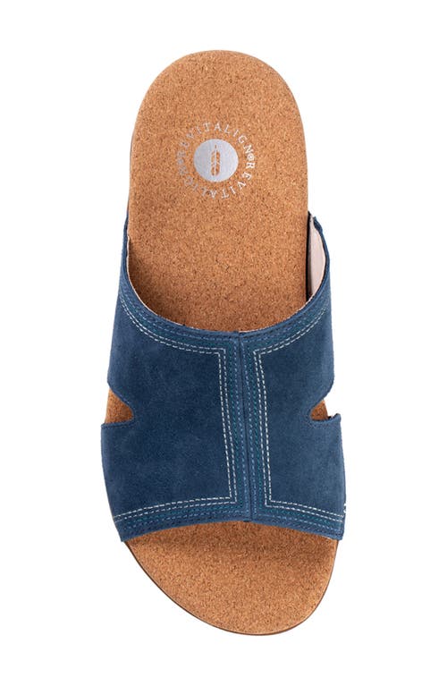 Revitalign Palmetto Slide Sandal In Marine Blue