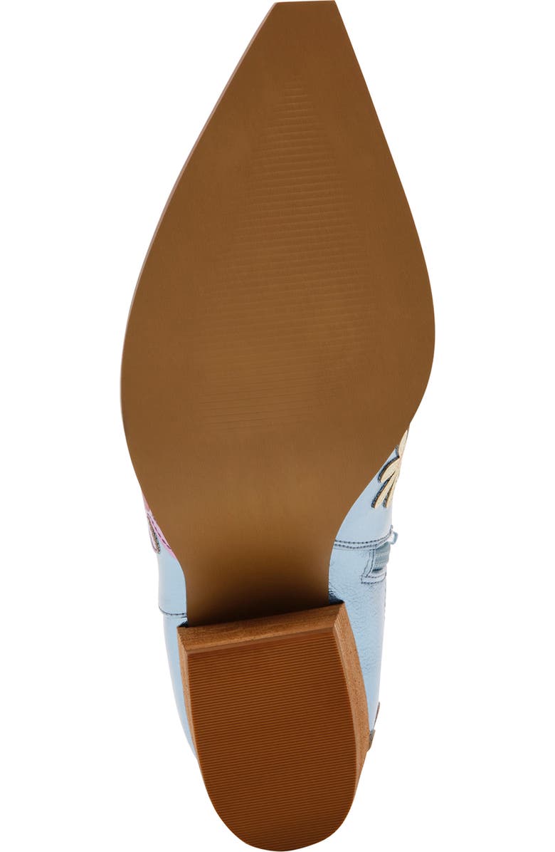 Betsey Johnson Teddy Pointed Toe Western Boot, Alternate, color,