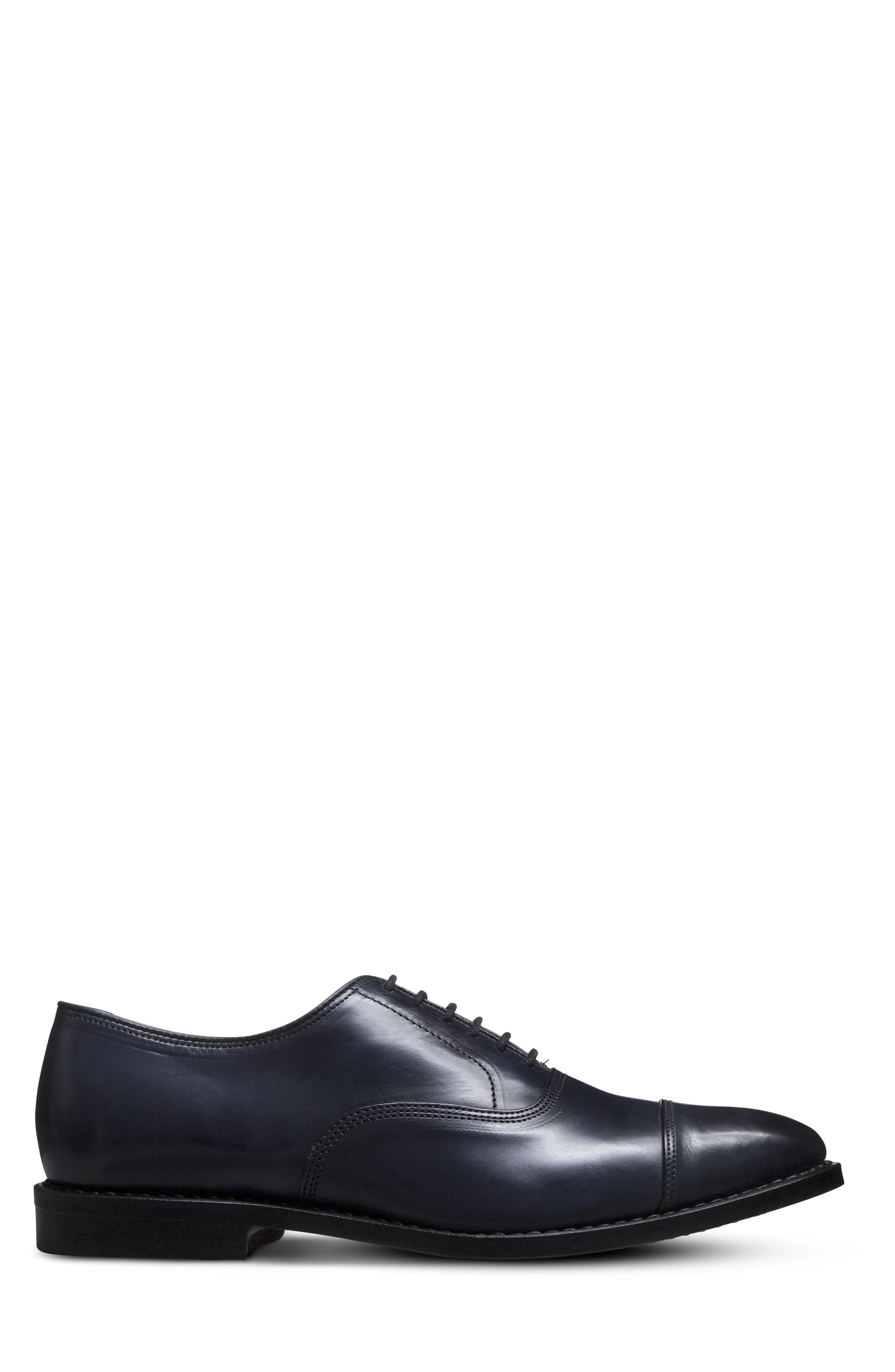 Allen Edmonds Park Avenue Cap Toe Oxford, Alternate, color, Navy
