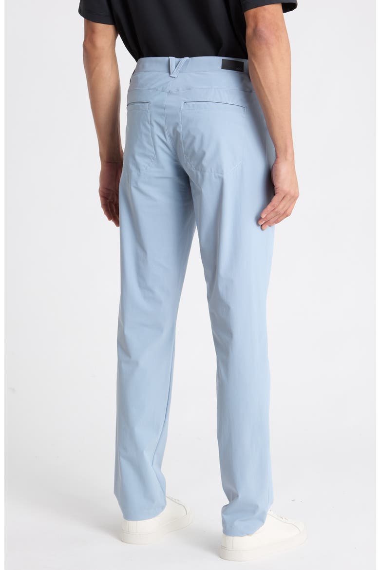 Momentum Water Repellent Flat Front Golf Pants, Alternate, color, ARCTIC BLUE/BLUE BLIZZARD