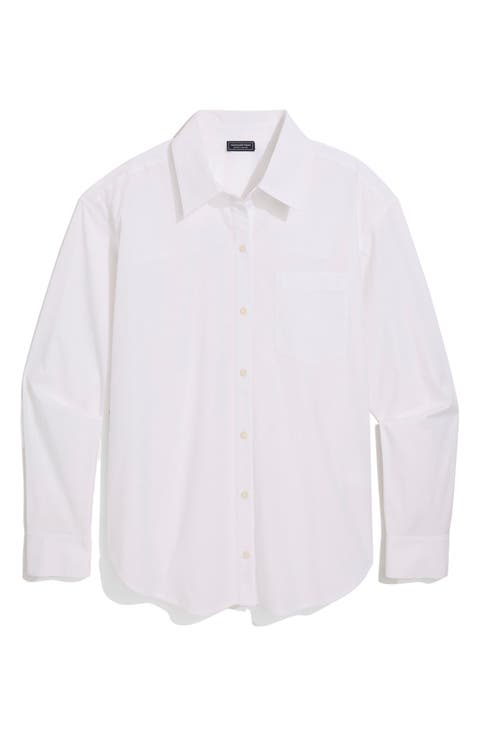 Birdie Stretch Cotton Button-Up Shirt