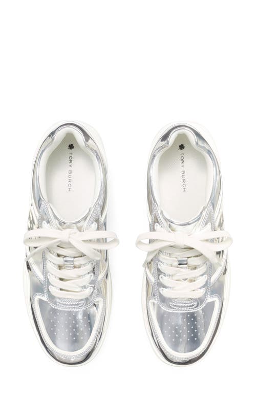 Tory Burch Clover Court Sneaker In Silver