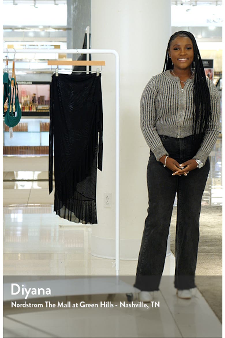 Ruffle Mesh Cover-Up Pareo video