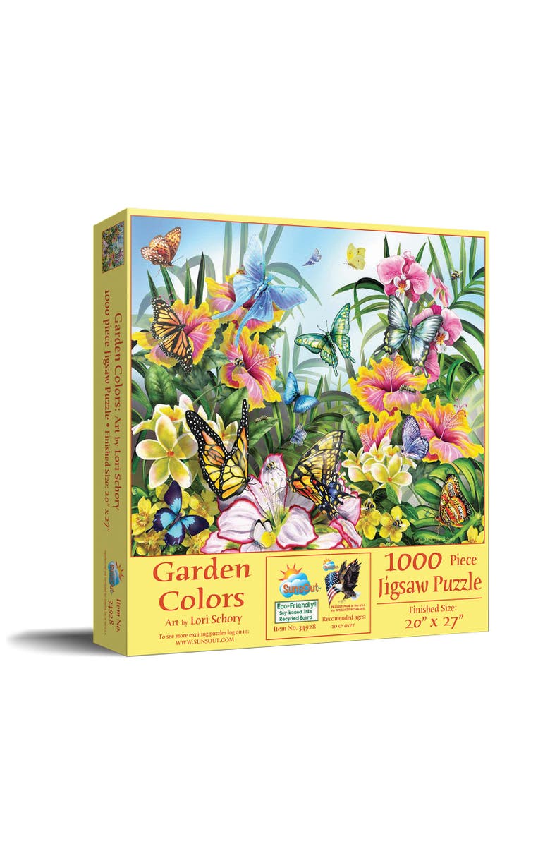 Sunsout Garden Colors 1000 piece Jigsaw Puzzle for Adults, Main, color, Multicolor