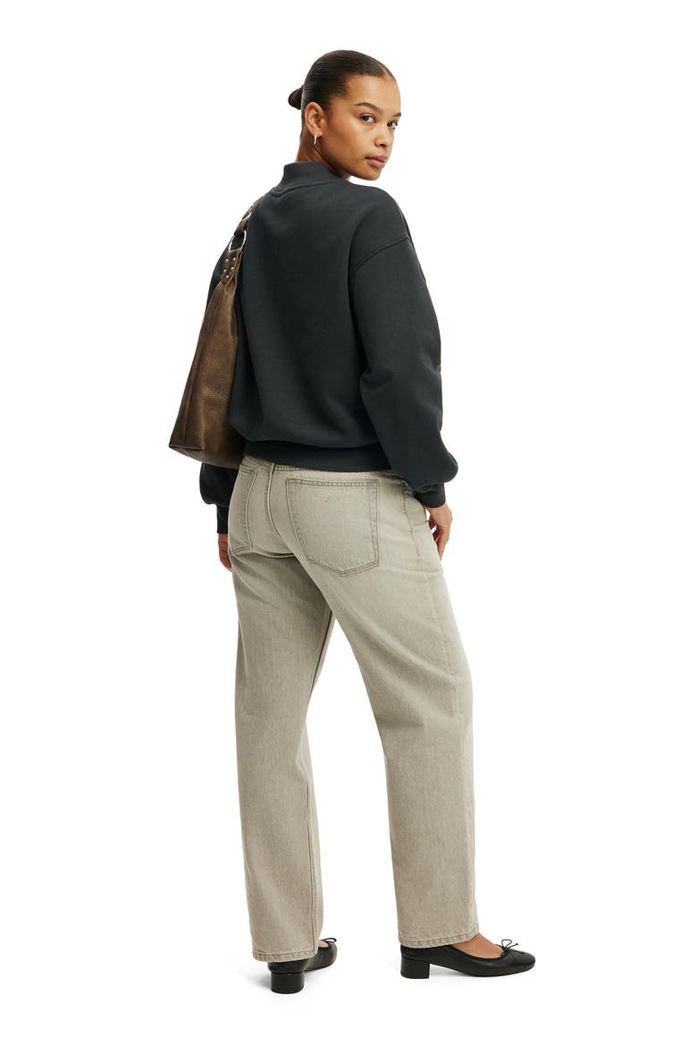 Women's Mock Neck Sweatshirt, Alternate, color, Shadowstone