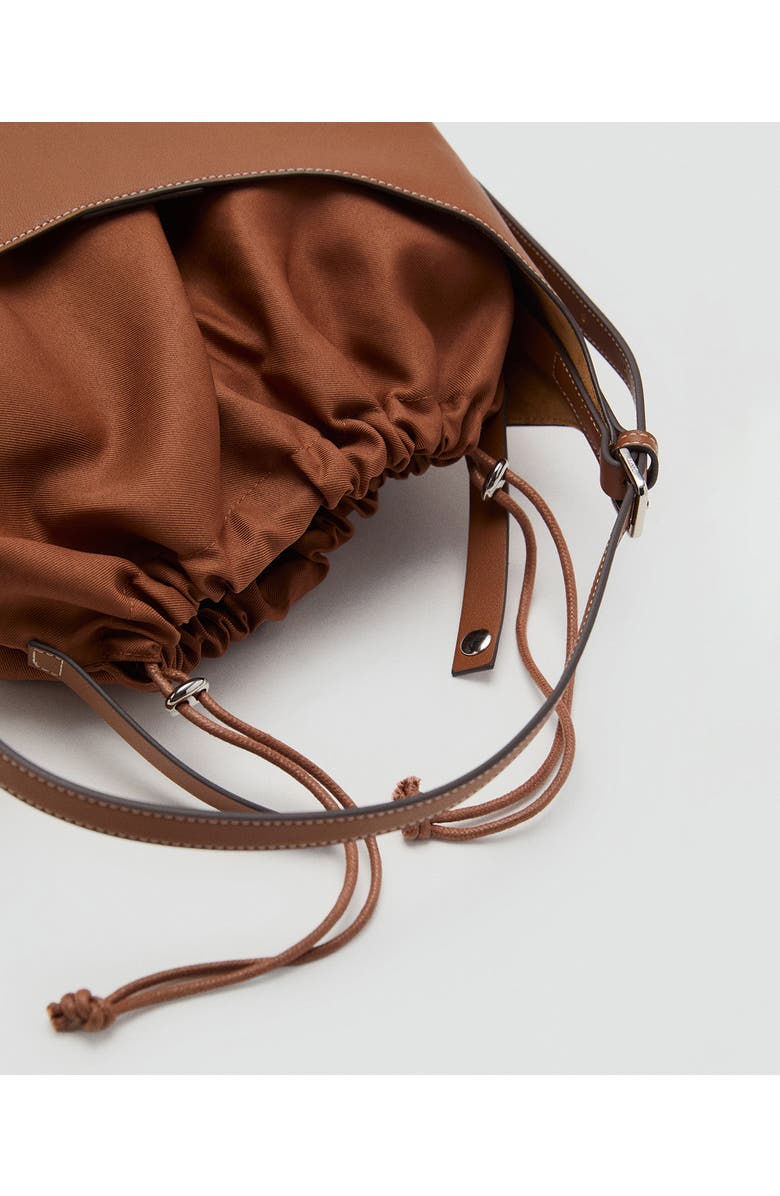 MANGO SHOPPER BAG WITH BUCKLE, Alternate, color, Leather