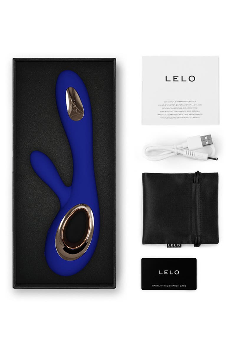 LELO Soraya Wave Dual Stimulator, Alternate, color, Midnight Blue