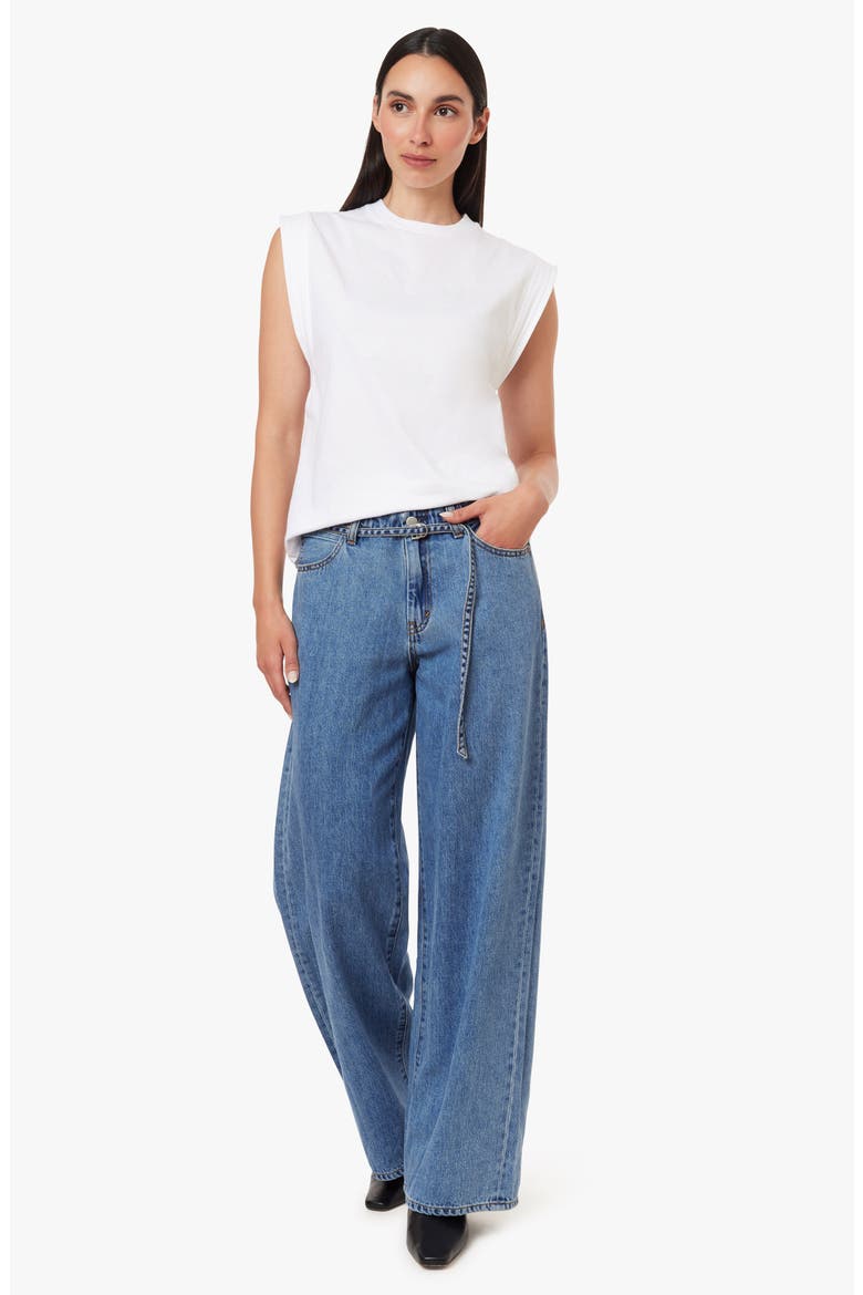 Brynn Belted High Waist Ankle Wide Leg Jeans, Alternate, color, STINSON