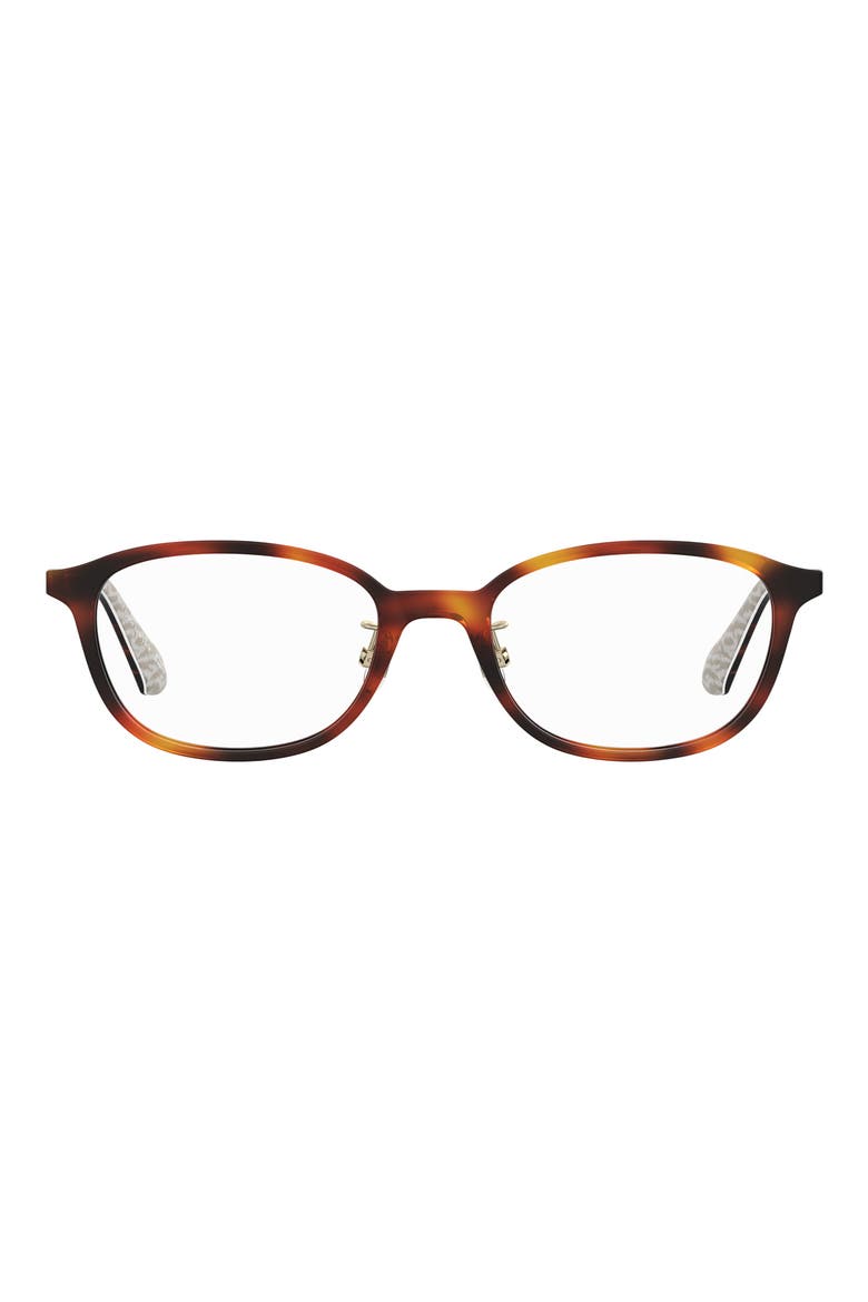 aisha 51mm oval optical glasses, Main, color, HAVANA
