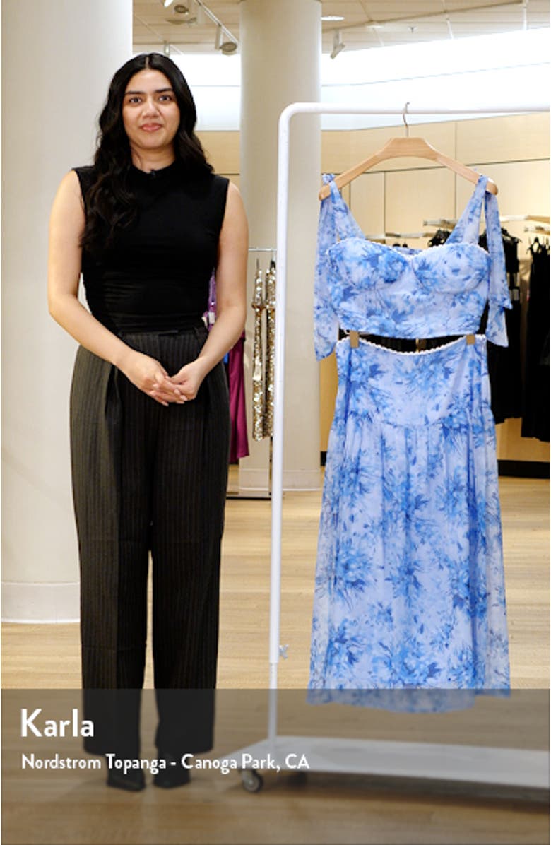 Elle Floral Print Two-Piece Dress, sales video thumbnail