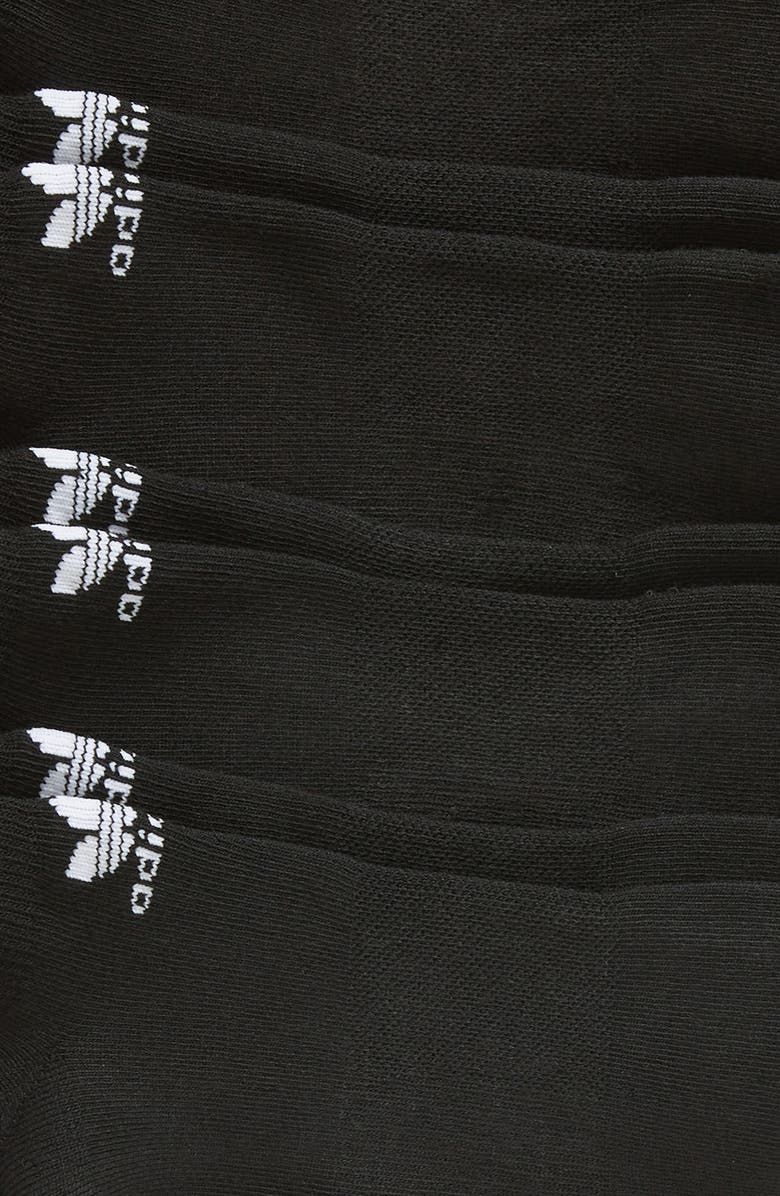 adidas Trefoil 6-Pack No-Show Socks, Alternate, color,