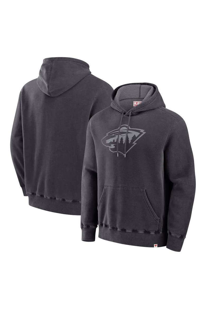 Men's Fanatics Black Minnesota Wild Made in Canada Pullover Hoodie, Main, color, Black