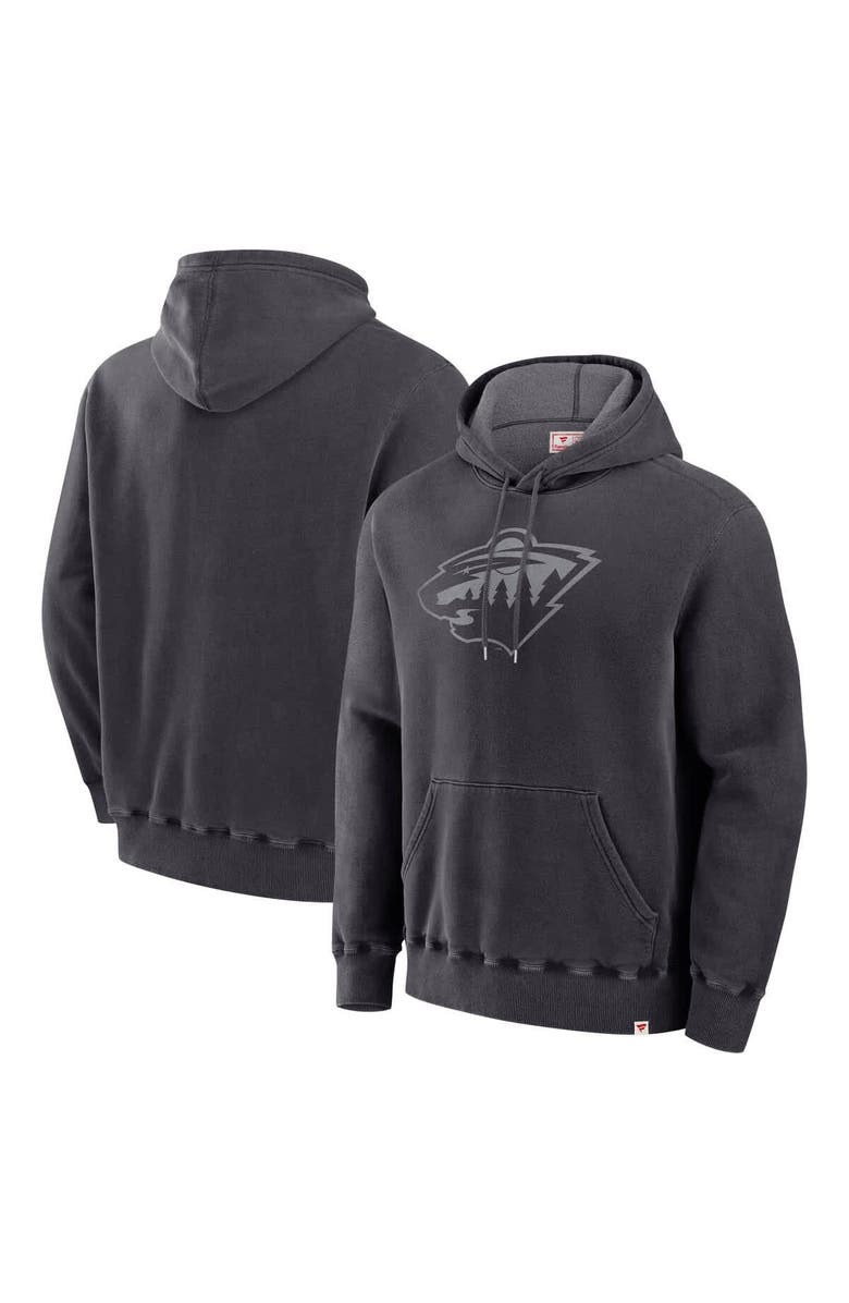 FANATICS Men's Fanatics Black Minnesota Wild Made in Canada Pullover Hoodie, Main, color, Black