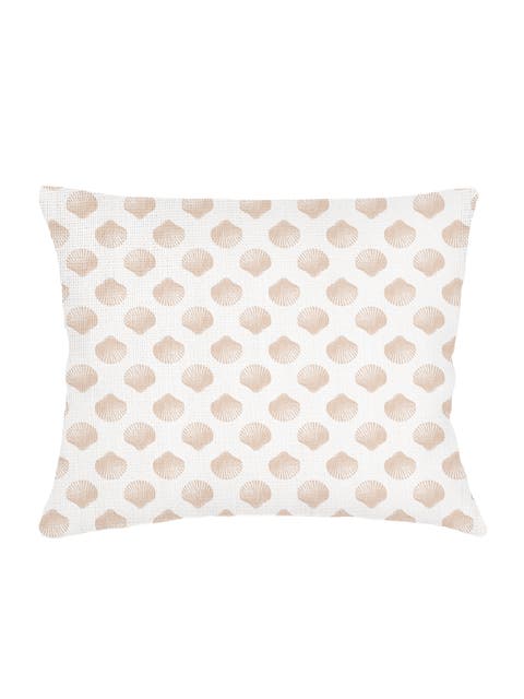 Retro Shell Linen Dutch Euro Pillow with Down Alternative Insert