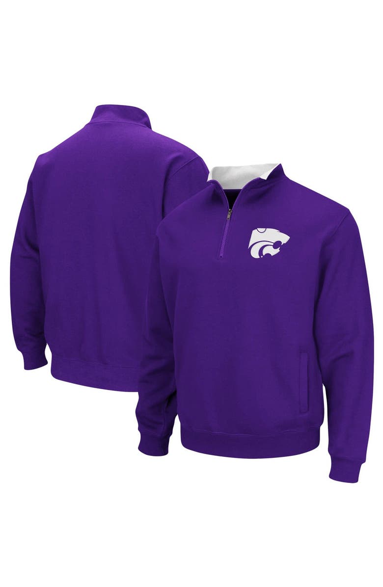 COLOSSEUM Men's Colosseum Purple Kansas State Wildcats Tortugas Logo Quarter-Zip Jacket, Main, color, Purple