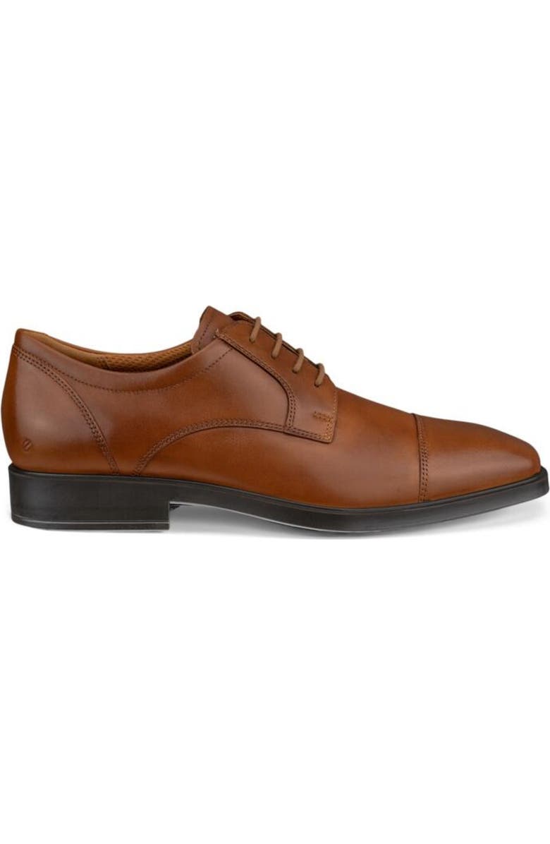 ECCO Metropole Milan Cap Toe Derby, Alternate, color, Saddle