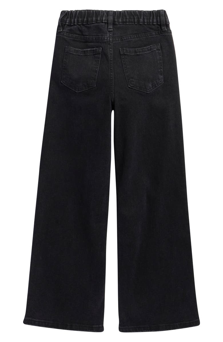 YMI Kids' Elastic Back Wide Leg Jeans, Alternate, color, Black