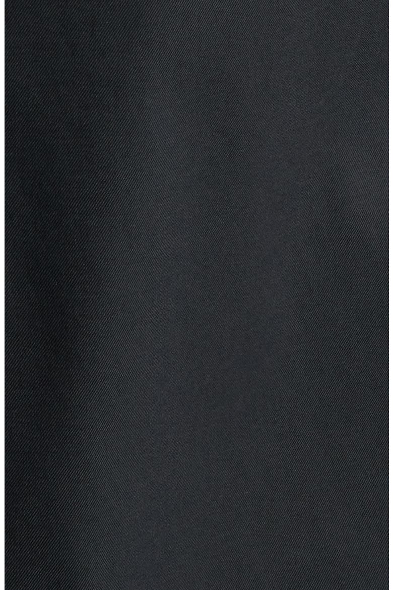 Solid Short Sleeve Stretch Button-Up Shirt, Alternate, color, BLACK