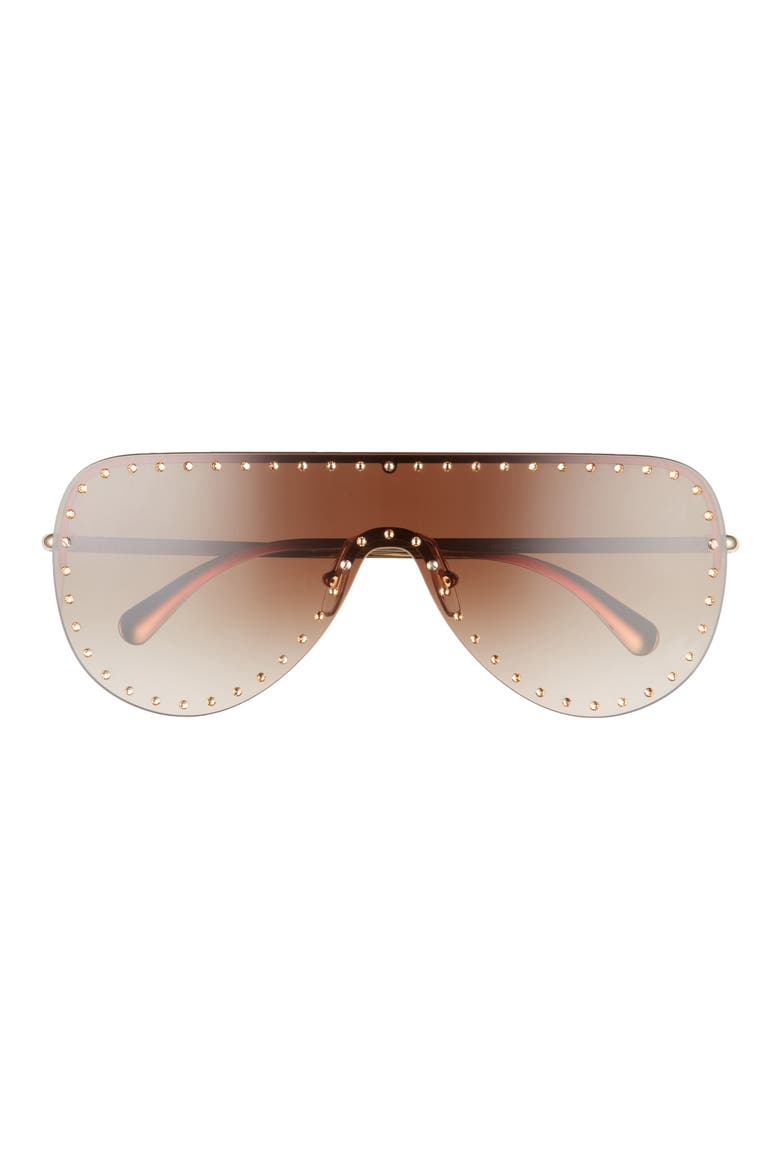 Shield Sunglasses, Main, color, PALE GOLD/ BROWN GRADIENT