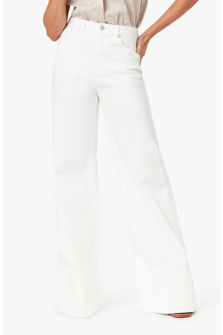 Emerson Relaxed Flare Stretch Jeans, Main, color, WHITE