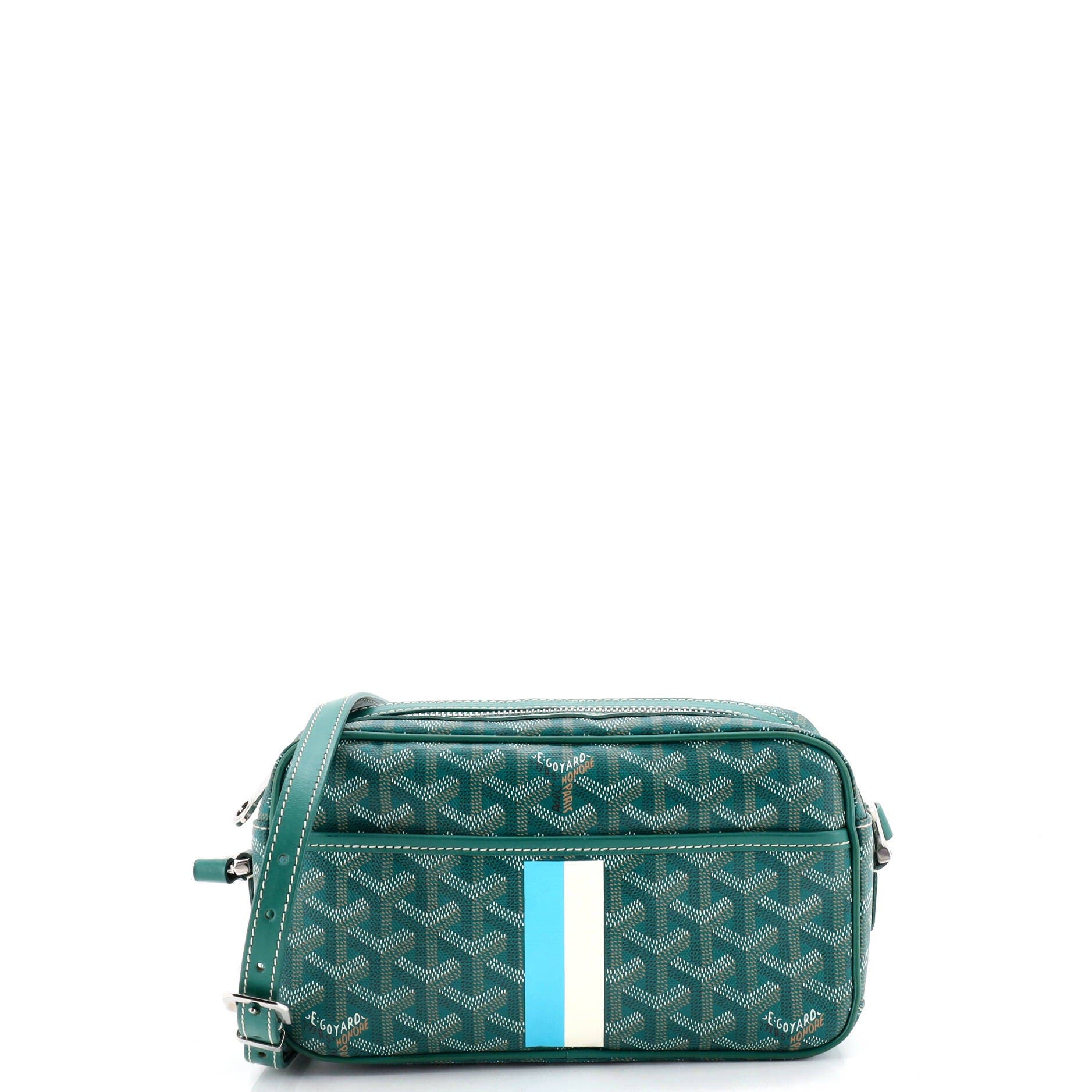 Cap Vert Bag Printed Coated Canvas, Main, color, Green