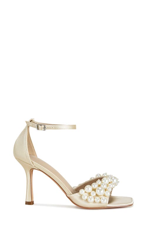 Azalea Wang Romily Ankle Strap Sandal In Beige