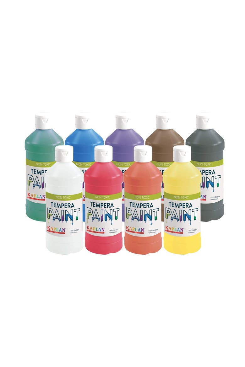 Kaplan Kolors Tempera Paint - Set of 9, Main, color, Multicolored