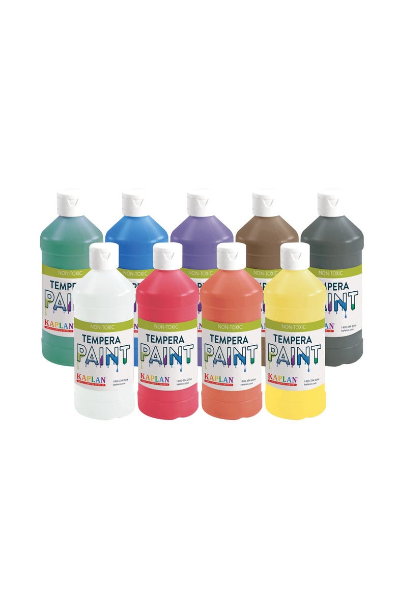 Kaplan Early Learning Company Kaplan Kolors Tempera Paint - Set of 9, Main, color, Multicolored