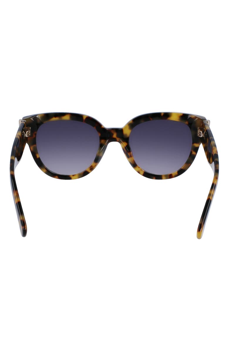 Longchamp 52mm Gradient Tea Cup Sunglasses, Alternate, color, Tokyo Havana