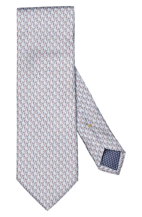 Parrot Print Silk Tie