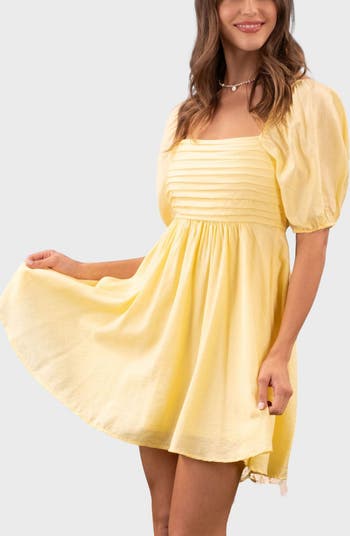Puff Sleeve Minidress
