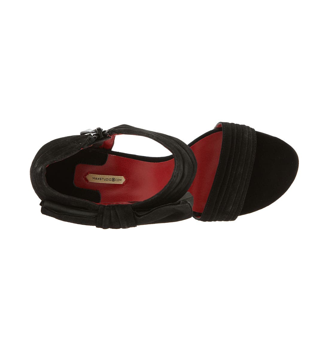 MAXSTUDIO 'Sxishi' Sandal, Alternate, color, BLACK SUEDE