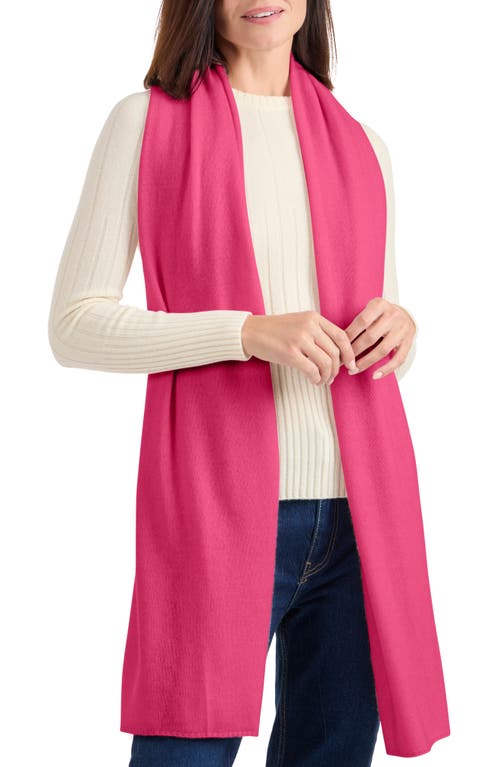 Amicale Cashmere Travel Wrap Scarf In Pink