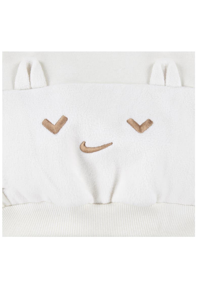 Animal Embroidered Fleece Hoodie & Joggers Set, Alternate, color, PALE IVORY