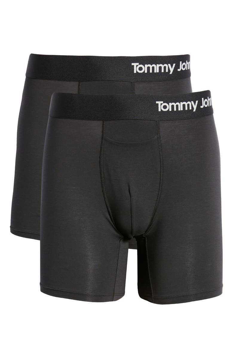 Tommy John 2-Pack Cool Cotton 6-Inch Boxer Briefs, Alternate, color,