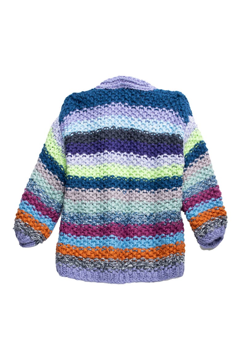 Stripe Cardigan, Alternate, color, BLUE
