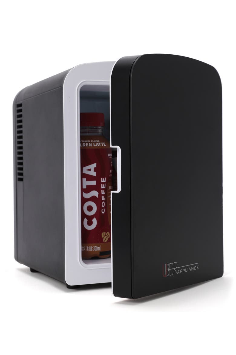 6-Can Mini Fridge, Main, color, BLACK