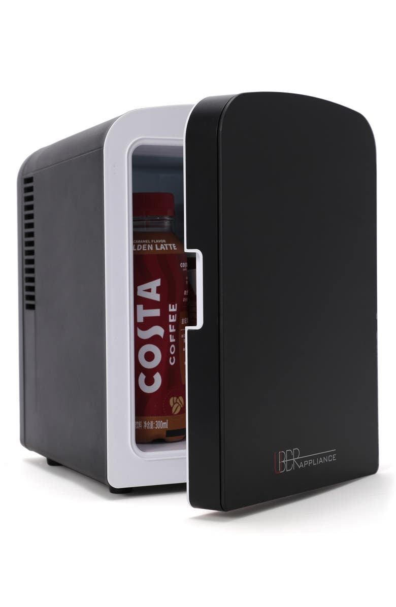 UBER APPLIANCE 6-Can Mini Fridge, Main, color, Black
