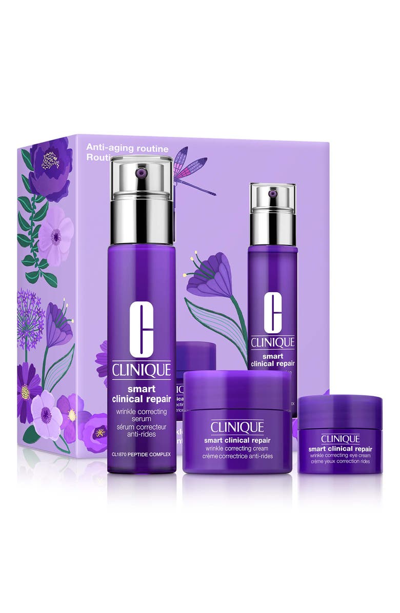 Clinique Smart Clinical Repair Anti-Aging Routine Skin Care Gift Set $124 Value, Main, color, 