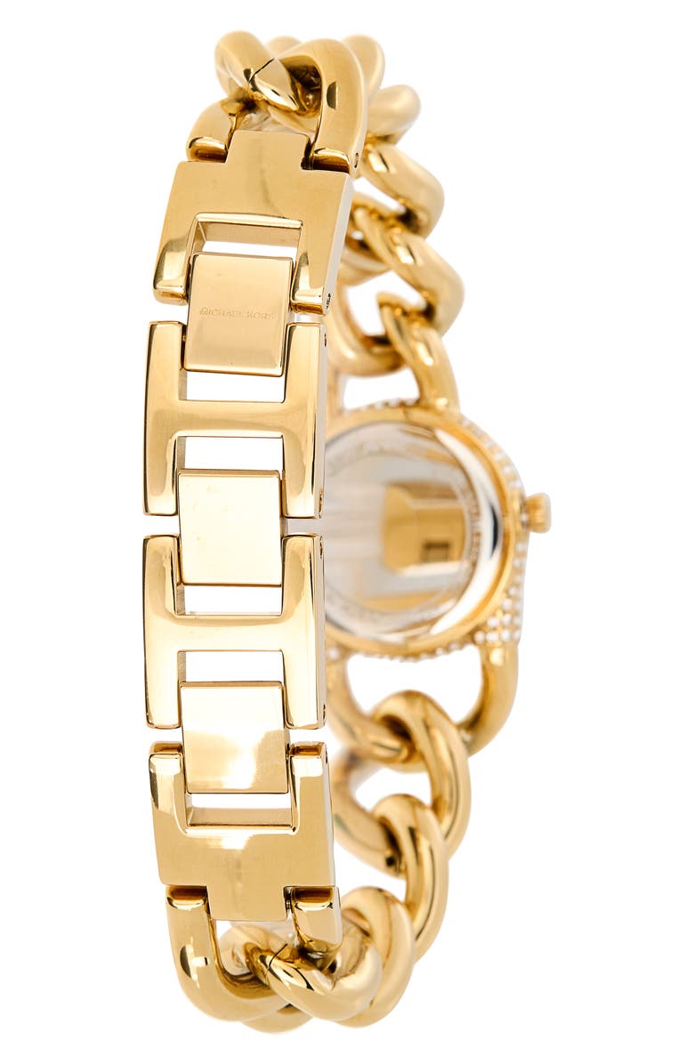 Michael Kors Pavé Crystal Bracelet Watch, 24mm, Alternate, color, Gold