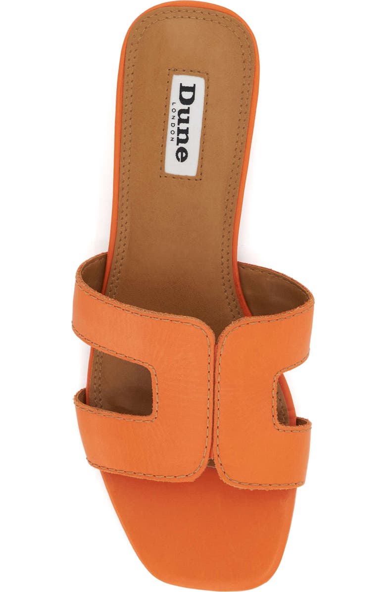 Dune London Loupe Slide Sandal, Alternate, color, Orange